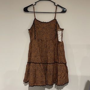 Urban Outfitters Hanna Cheetah Babydoll Dress XS